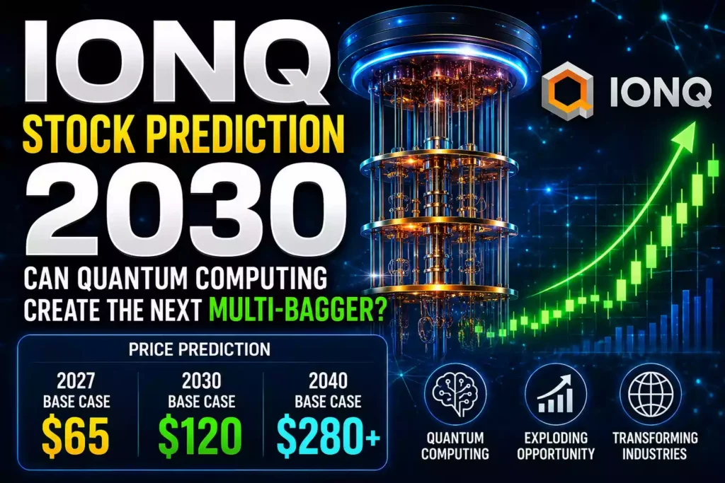 IonQ stock prediction 2030, IonQ stock price prediction 2027, IonQ stock price prediction 2035, IonQ stock price prediction 2040, IONQ stock price prediction 2050, IonQ forecast, IONQ stock analysis, Quantum computing stocks, AI stocks, US stocks, Growth stocks, Tech stocks, Emerging technology stocks, Long-term stocks, Stock market prediction, Investment analysis, Nasdaq stocks, Future technology investing, High-growth stocks, Quantum computing investment, Best AI stocks, Stock forecast 2030, InvestTrendX, Tech investing, Multibagger stocks